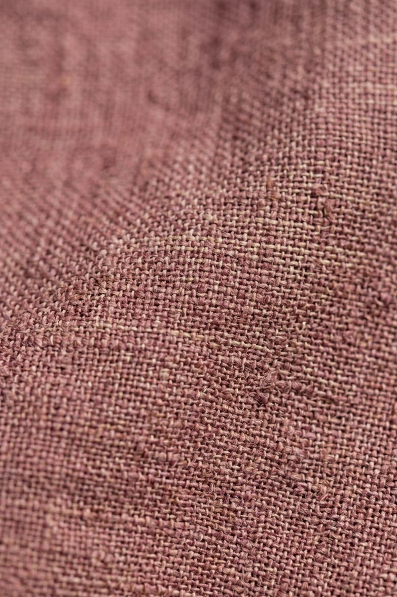 Close-up of brown fabric texture